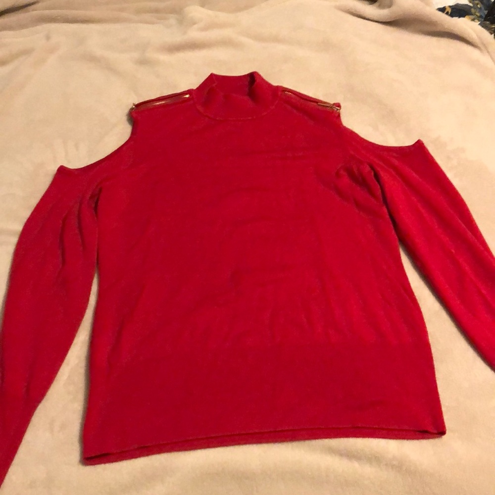 Thalia cold shoulder sweater shirt